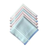29x29cm Paprastas nosinės skudurėlis vyriškam laisvalaikiui Kišeninis skudurėlis Minkštas kvėpuojantis kvadratinis nosinės skudurėlis rankšluostis visoms amžiaus grupėms 6 vnt. 1 white