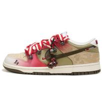 Nike Dunk Pegasus Pack Low top Skateboard Shoes Men's Red Brown IQ1118-220(Team-dunk) 42.5
