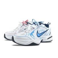 Nike Air Monarch 4 Abrasion Resistant Breathable Low top Chunky Sneakers Unisex Blue Pink 415445-102(team183-) 40.5