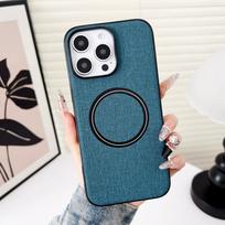 iPhone 17 Pro Max Fabric Texture Case 14 Pro Max žalsvai mėlyna