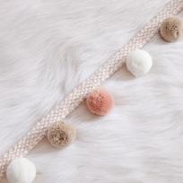 25M 3cm Ball Pom Pom Curtain Trim 5cm Width Pillow Decoration Pompom Tassel Tablecloth Edge DIY Craft Craft Ribbon 25 meters