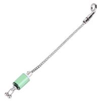 Bobbin Bite Alarm Steel Bite Wiggler Durable Sling Chain  Bite Detection žalia