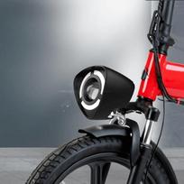 Electric Bike & Motorcycle Horn Headlight numatytoji spalva spalva