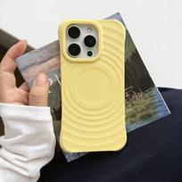 iPhone 17 Pro Max Case: Boyang Magnetic Liquid Silicone Solid Color Protective Cover iPhone 16 Pro geltona