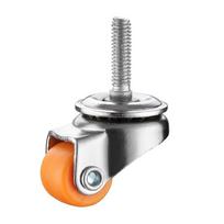 4pcs 0.5 Inch Small Casters Wheels DIY Storage Box No Noise Mini Caster Wheels Small Low Profile Furniture Wheels Appliances