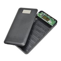 7x 18650 Battery DIY Power Bank Box 3 USB Holder Case LCD Display Battery Charge For Mobile Phone PC With LED Flashlight Charger