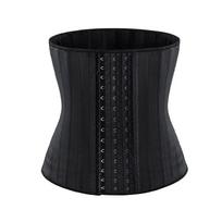 25 Steel Bones Latex Waist Trainer & Body Shaper Belt XXXL juoda