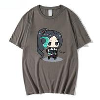 Cartoon Valorant Clothing Unisexs T Shirts Unisex Sage Streetwear Y2k Clothes for Teens Felpa Moletom Aesthetic Lounge Wear Tees S