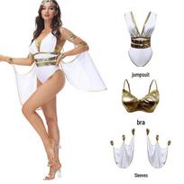 2025 m. Helovino graikų deivės Atėnės ir Egipto karalienės kostiumas Cosplay ar scenos pasirodymui M