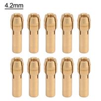Hardware Rotary Tool Chucks 4.2/4.8mm Shank Chucks 4 Claws Head Clamping Capacity High Hardness Pure Copper Material
