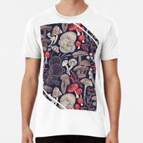 Mystical fungi // midnight blue background b S to 5XL Made in the AU/USA T-Shirt Mens Womens Tees Top 3XL