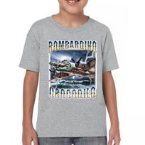 Bombardino Crocodilo Youth kids boys T-Shirt Italian Brainrot Gen Z Alpha Meme Kids 130