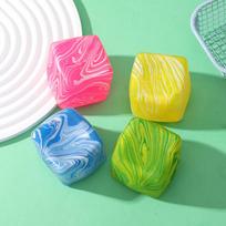 Toys Toys Stress Cube Swirl Sensory Fidget for Anxiety Stress Relief, Slow Rising Squeeze Ice Cube Stress Balls for Adults Kids