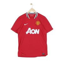 Manchester United 2011-12 Futbolo marškinėliai Vyriški dydis M Raudoni namų marškinėliai S