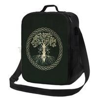 Norse Viking Goddess Wiccan Wicca Pagan Insulated Lunch Bag Reusable Thermal Food Container Cooler Pouch for School Work Picnic juoda