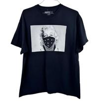 Marilyn Monroe Black Bandana Graphic T-Shirt XL Streetwear Hip Hop Gangster L
