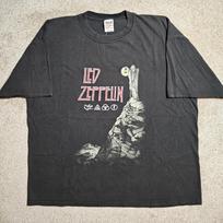 Vintage Y2k Led Zeppelin Hermit T-shirt Mens L Black Classic Rock Grunge Core S
