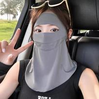 Full Face Face Mask Adjustable Slimming Design Neck Protection Cover Three-Dimensional Breathable Fabric UV-Proof Mask Cycling
