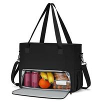 2 in 1 Lunch Tote Bag for Women Insulated Large Capacity 15.6 Inch Laptop Bag Lunch Compartment Computer Handbag Office juoda