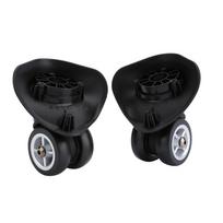 2 Pcs 360 Degree Rotation Luggage Wheels Replacement Double Row Heavy Duty Swivel Caster Wheels Trolley Wheels Suitcase Repair juoda