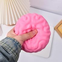 Mochi linksmas realistiškas dizainas didelis smegenų minkštas sensorinis streso mažinimo atpalaiduojantis streso kamuoliukas minkštas naujoviškas suspaudžiamas pink