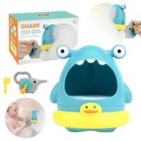 Toys Toys Baby Bath Manual Bubble Maker Shark Animal Blower Bathroom Water Playing for Children Sensory Soap Bubbles Machine