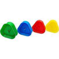 Card Card Cards 4 Piece Playing Game Tray, Triangular Playing Tray for Parties, Classroom Activities, Not Included