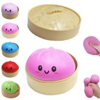 Toys Cute Simulation Flash Dumpling Pressure Ball Stress Relief Reusable Low Rebound Decompression Children Adults Birthday Gift Present