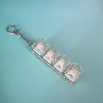 New DIY Keyboard Fidget Keychain Keys Button Keycap Clicker Toy Pass The Time Relief Stress Pinch Toy Adult