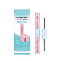 Glue Remover 2 in 1 Dual-Ended Lash Adhesive Remover and Glue Applicator Waterproof Long-Lasting Formula for Eyelash Extensions Safe and Easy Removal One Size rožinė