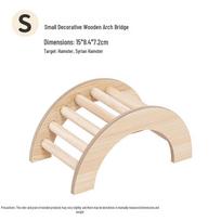 Golden Hamster Playpen Climber: Boredom-Relief Bridge & Decorative Platform for Hamsters