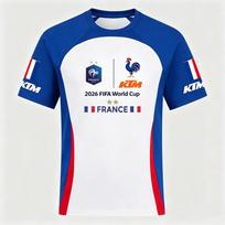 KTM France 2026 World Cup Football Jersey KTM Co-branded T-shirt for Men XS