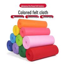 Colored Felt Non-Woven Fabric with Adhesive Backing for Decoration - Water & Oil Absorbent, Heat Insulating, Anti-scalding, Flame Retardant Black; Customizable