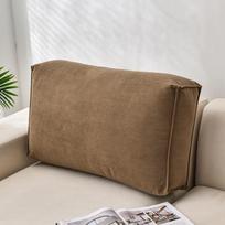 Didelė stačiakampė sofos pagalvė: Minkšta apmušta galvūgalio pagalvė miegamajam, tatami, juosmeniui ir liemeniui atremti 60 x 12 x 45 cm
