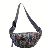 Vintage Crossbody Running Bag for Women Stylish Waist Pack with Adjustable Strap, Zipper Closure, Perfect for Phone, Keys, Running Accessory black