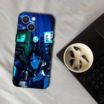 Serial E-Experiments LainS For iPhone 17,16,15,14,13,12,11,Pro,XS,Max,XR,Plus,E,SE4,Mini Black Soft Cover Phone Case iPhone11