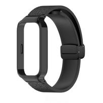 Silikoninis dirželis xiaomi Mi Band 9 Aktyviam laikrodžiui Aktyvus For Redmi Band 3 Riešo dirželis Su PC dėklu juoda
