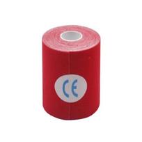 10cm5m Kineziologinė sportinė juosta Atstumianti vandenį Elastingos medvilninės juostos raumenų palaikymui, atsigavimui, priežiūrai Physio 4 coliai 165 pėdos raudona