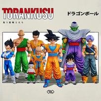 9 vnt. Dragon Ball Z Infinite Z Warrior rinkinys GK figūrėlės Goku Gohan Vegeta Piccolo Torankusu Madingas žaislo modelis Statulėlė Dekoracija Dovana 9pcs No box balta