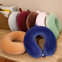 Memory Foam U-Shaped Travel Neck Pillow for Airplane, Car, Office, and Naps Basic Pillow Only