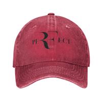 Roger Federer Washed Denim Baseball Caps Snapback Baseball Hats Breathable Casquette Outdoor Unisex One Size