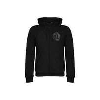 adidas Lifestyle Printed Zip-Up Hoodie Long Sleeve Jacket Men's Black S juoda