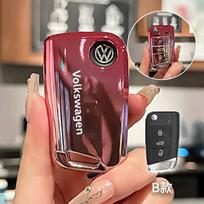 VOLKSWAGEN aukščiausios klasės automobilio nuotolinio valdymo pultelio dėklas Dangtelis Gradiento spalvos TPU Sulankstoma beraktė rankinė VW Volkswagen Polo Golf 7 MK7 Tiguan M
