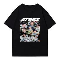 2026 Kpop Ateez Golden Hour Part 2 Album Graphic T Shirts Men Women Fashion Y2k Short Sleeve T-shirt Unisex Cotton Clothing 4XL