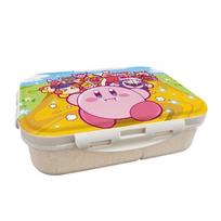 Anime Cartoon Kirby Printed Wheat Straw Lunch Box