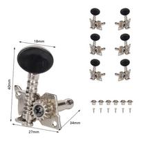 Pakeiskite gitaros aparato galvutes, rankenėles Gitaros stygų derinimo kaiščius mašinos galvučių derintuvus 3L 3R elektrinei gitarai Ukulele One Size