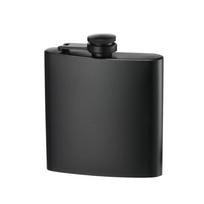 Stainless Steel Black Pocket Flagon 6/8/12 Oz Whisky Bottle Drinkware Hip Flask  Camping 6oz