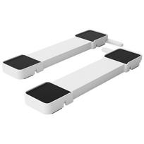 Base móvil ajustable para lavadora y refrigerador, soporte antivibración y antideslizante