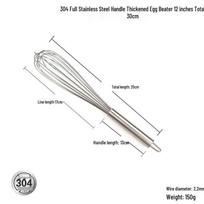 Yingtang 12-inch Long-Handle Manual Whisks (10-Pack) 10 vnt. spalvų