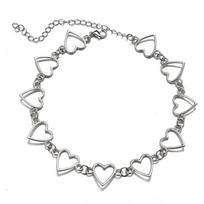 New Hollow Korean Sweet Love Heart Choker Necklace Statement Girlfriend Gift Cute Bicolor Necklace Zircon Collier Femme 2022